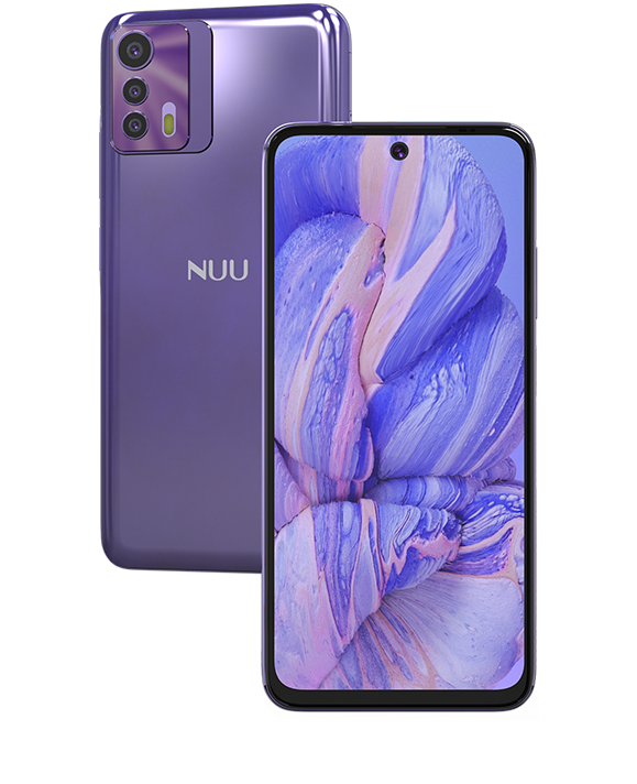 B20 Android Smartphone back purple